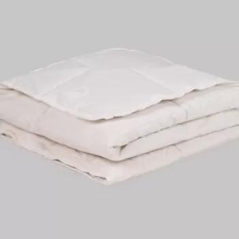 Pilota copii, 95x145 cm, 100% bumbac, Cotton Box, Bebek, alb imagine