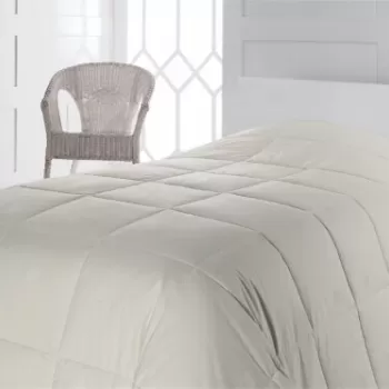 Pilota de pat pentru o persoana din 100% bumbac, 155x215 cm, Cotton Box,Ecru imagine