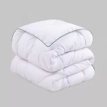 Pilota matlasata Double, 195x215 cm, 100% poliester, 300 gr/mp, Cotton Box, Aloe Vera, alb imagine