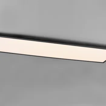 Plafoniera Alpha, RL, 119.5x29.5x5 cm, 34W, 1x SMD LED, metal, negru mat imagine