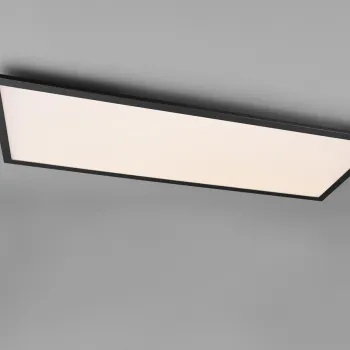 Plafoniera Alpha, RL, 80x5 cm, 34W, 1x SMD LED, metal, negru mat imagine