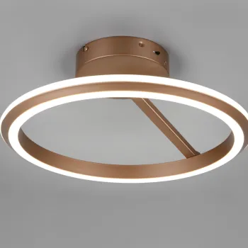 Plafoniera Amador, TRIO, 45x23 cm, 34W, 1x SMD, metal, aramiu imagine