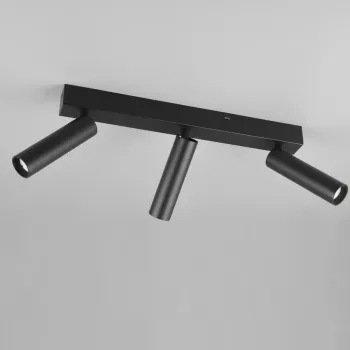 Plafoniera Ambala, TRIO, 44x13x17.5 cm, 5.5W, 3x SMD, metal, negru mat imagine
