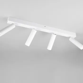 Plafoniera Ambala, TRIO, 65x13x17.5 cm, 5.5W, 4x SMD, metal, alb mat imagine