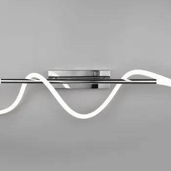 Plafoniera Argos, RL, 105x34x30 cm, 28W, 1x SMD, metal, argintiu imagine