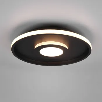 Plafoniera Ascari, TRIO, 40x6.8 cm, 35W, 1x SMD, metal, negru mat imagine