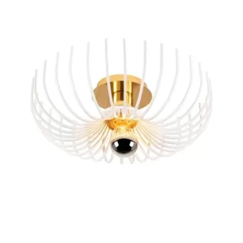 Plafoniera Aspendos N-642, Noor, 12 x 36 cm, 1 x E27, 100W, alb imagine