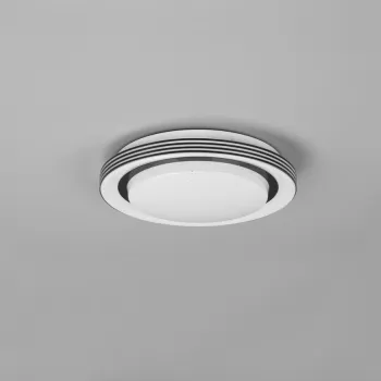 Plafoniera Atria, RL, 27x7 cm, 10.5W, 1x SMD, plastic, alb/negru mat imagine