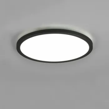 Plafoniera Aureo, RL, 29x2.5 cm, 18W, 1x SMD, plastic, negru mat imagine