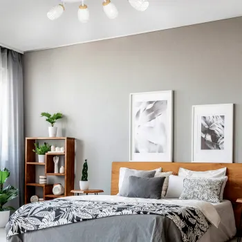 Plafoniera Bidar, RL, 74x12x27 cm, 10W, 4x E14, metal, alb mat/natur imagine