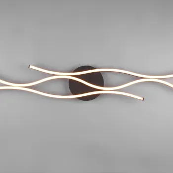 Plafoniera Blaze, TRIO, 107.5x18x7 cm, 35W, 1x SMD LED, metal, bronz/negru imagine