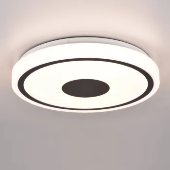 Plafoniera Bunda, RL, 33x5 cm, 16W, 1x SMD, plastic, negru mat imagine