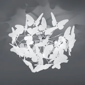 Plafoniera Butterfly, RL, 45x28.5 cm, 28W, 3x G9, metal, multicolor imagine