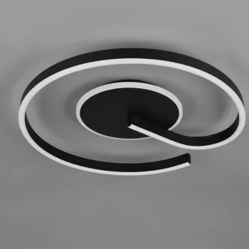 Plafoniera Calle , RL, 50x6.5 cm, 21W, 1x SMD, metal, negru mat imagine