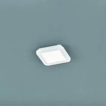 Plafoniera Camillus, RL, 17x17x3 cm, 9W, 1x SMD, plastic, alb imagine
