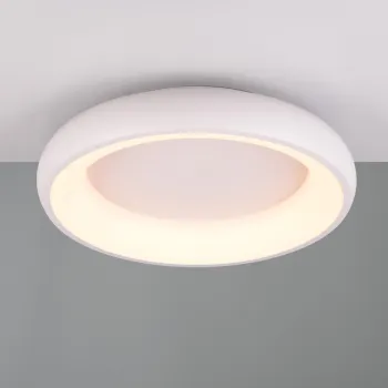 Plafoniera Cardona, TRIO, 46.5x10 cm, 29W, 1x SMD LED, metal, alb mat imagine