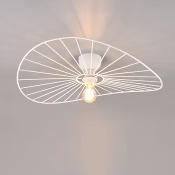 Plafoniera Chapeau, RL, 60x15.4 cm, 40W, 1x E27, metal, alb mat imagine