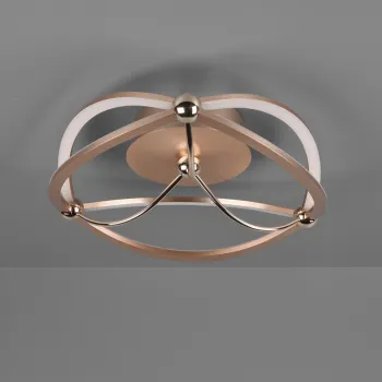 Plafoniera Charivari, TRIO, 41x14 cm, 20W, 1x SMD LED, metal, bronz mat imagine