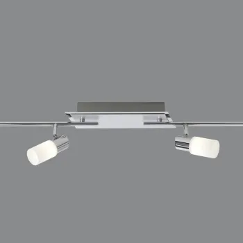 Plafoniera Clapton, TRIO, 96.5x8x18.5 cm, 4W, 4x SMD LED, metal, argintiu imagine