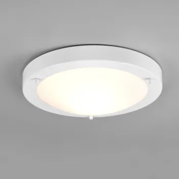 Plafoniera Condus, TRIO, 31.5x8 cm, 60W, 1x E27, metal, alb imagine