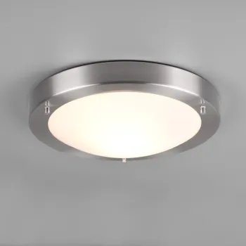 Plafoniera Condus, TRIO, 31.5x8 cm, 60W, 1x E27, metal, nichel mat imagine