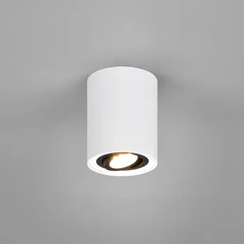 Plafoniera Cookie, TRIO, 9.6x12.5 cm, 35W, 1x GU10, metal, alb/negru imagine