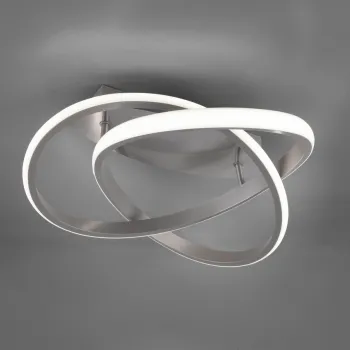 Plafoniera Course, RL, 45x18.8 cm, 18W, 1x SMD LED, metal, argintiu imagine
