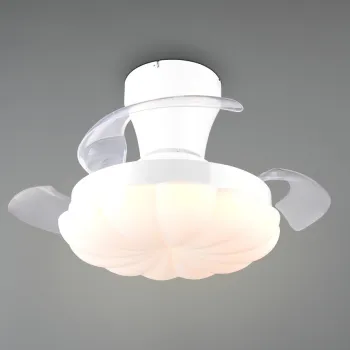 Plafoniera cu ventilator Boras, RL, 32x30 cm, 22W, 1x SMD, plastic, alb mat imagine