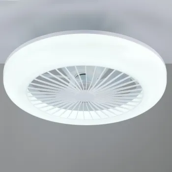 Plafoniera cu ventilator Mora, RL, 45x14 cm, 13W, 1x SMD, plastic, alb imagine
