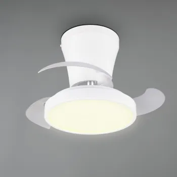 Plafoniera cu ventilator Moss, RL, 22x18 cm, 13W, 1x SMD, metal/plastic, alb imagine