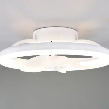 Plafoniera cu ventilator Pajala, RL, 40x15 cm, 22W, 1x SMD, plastic, alb mat imagine