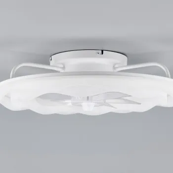 Plafoniera cu ventilator Skaulo, RL, 50x14 cm, 35W, 1x SMD, plastic, alb mat imagine