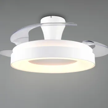 Plafoniera cu ventilator Vansbro, RL, 45x26.5 cm, 32W, 1x SMD, plastic/metal, alb imagine
