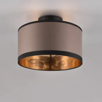 Plafoniera Davos, RL, 30x22 cm, 28W, 2x E14, metal, negru mat/taupe imagine