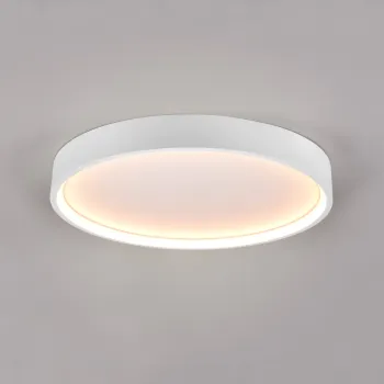 Plafoniera Doha, TRIO, 45x5.5 cm, 29W, 1x SMD, metal, alb mat imagine