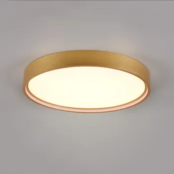 Plafoniera Doha, TRIO, 45x5.5 cm, 29W, 1x SMD, metal, bronz mat imagine