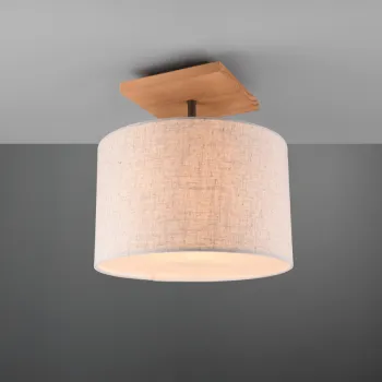 Plafoniera Elmau, TRIO, 35x36.5 cm, 60W, 1x E27, metal, natur/bej imagine