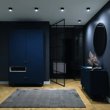 Plafoniera ELTAP, Vallum, 8x6 cm, 6W, otel, negru imagine