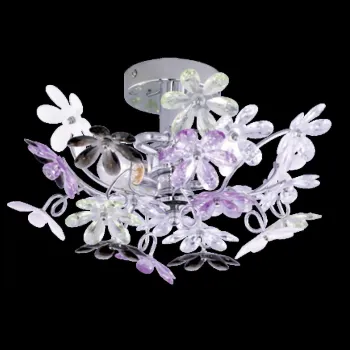 Plafoniera Flower, RL, 38x22 cm, 40W, 2x E14, metal, multicolor imagine