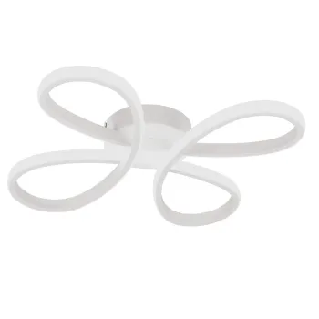 Plafoniera Fly, TRIO, 40x40x7.5 cm, 22W, 1x SMD, metal, alb mat imagine