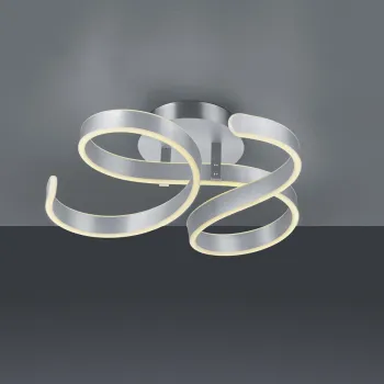 Plafoniera Francis, TRIO, 54x52x19.5 cm, 40W, 1x SMD, metal, argintiu lucios imagine