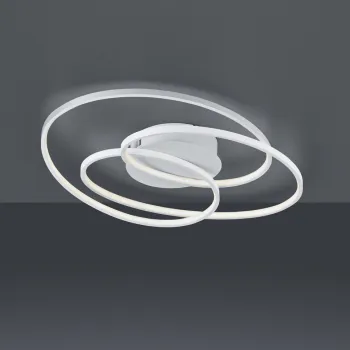 Plafoniera Gale, TRIO, 60x43x13.5 cm, 38W, 1x SMD, metal, alb mat imagine