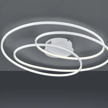 Plafoniera Gale, TRIO, 80x65x14.5 cm, 50W, 1x SMD, metal, alb mat imagine