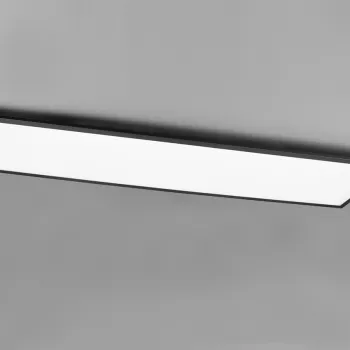 Plafoniera Gamma, RL, 119.5x29.5x5 cm, 33.5W, 1x SMD, metal, negru mat imagine