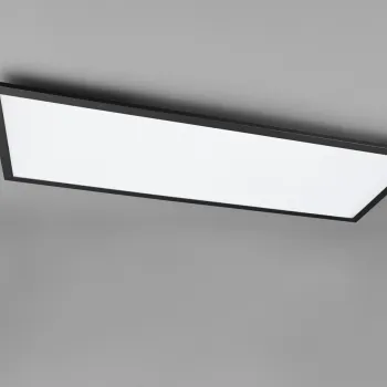 Plafoniera Gamma, RL, 80x29.5x5 cm, 33.5W, 1x SMD, metal, negru mat imagine