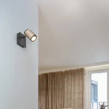 Plafoniera Gillan, TRIO, 30x16 cm, 10W, 3x GU10, metal, bronz imagine