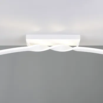 Plafoniera Ginko, RL, 79x9x12.5 cm, 18W, 1x SMD, metal, alb mat imagine