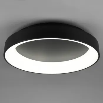 Plafoniera Girona, TRIO, 60x12 cm, 48W, 1x SMD, metal, negru mat imagine