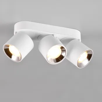 Plafoniera Guayana, TRIO, 27.3x8.7x12 cm, 10W, 3x GU10, metal, alb mat imagine