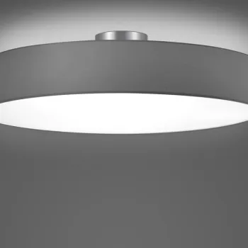 Plafoniera Hotel, TRIO, 65x17 cm, 60W, 5x E27, textil, gri imagine